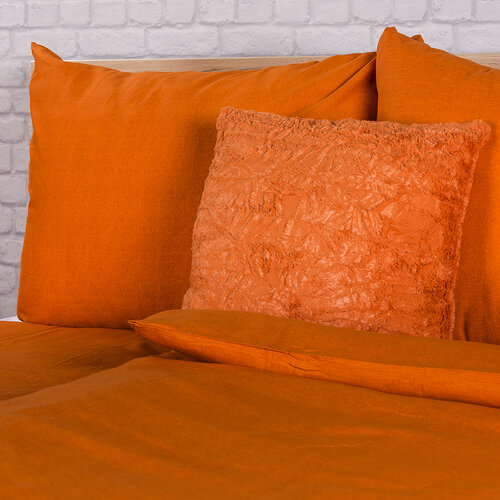 Bavlnené obliečky Guru UNI oranžová, 140 x 200 cm, 70 x 90 cm