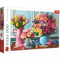 Trefl Puzzle Virágcsokor vázában, 1500 részes Trefl Puzzle Virágcsokor vázában, 1500 részes