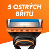 Gillette Náhradní hlavice 8 ks + holicí gel Fusion5