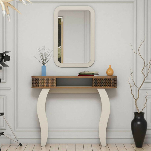 Dekorativer Tisch Damla Cream