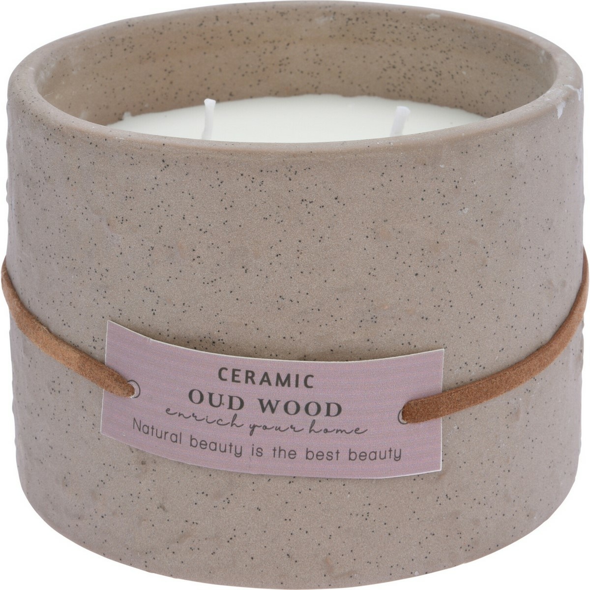 Enrich your home, Oud Wood  illatgyertya, 230 g, 11 x 8 cm akciós termékkép 1