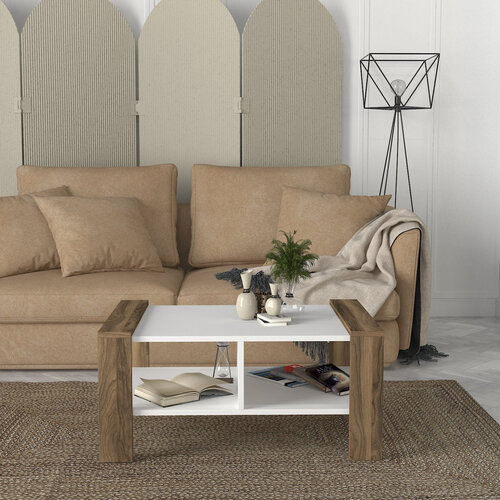 Couchtisch Erica White Walnut