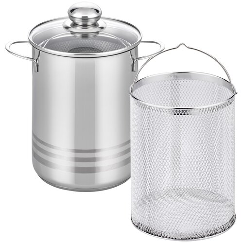 Elo 22616 Basic Vas de sparanghel din oțelinoxidabil Brillant 16 cm, 4 l
