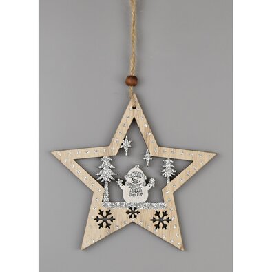 Vianočná závesná dekorácia Christmas star, 23 cm