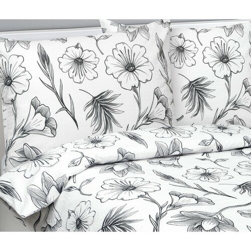 Bellatex Krepp-Bettwäsche Hibiskus, 140 x 200 cm, 70 x 90 cm