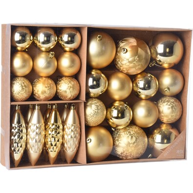 Sada vianočných ozdôb Terme zlatá, 31 ks