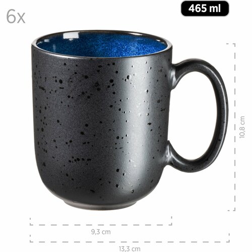 Mäser Frühstücksgeschirrset 18-teilig NIARA – blau