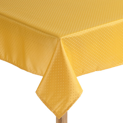Ubrus s nešpinivou úpravou žlutý, 120 x 140 cm