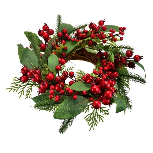 Wieniec świąteczny Jagody bzu, 30 cm