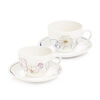 Tescoma 2er Set Tassen mit Untertasse myCOFFEE Blossoms