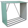 Adăpost din tablă pentru lemne 189 x 76 x 191 cm,verde