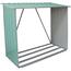 Blaszana wiata na drewno 189 x 76 x 191 cm, zielony