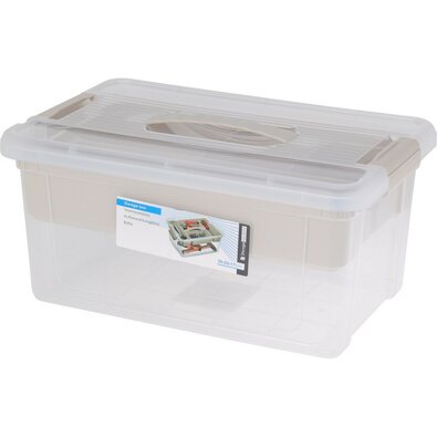 Storage Solutions Пластиковий контейнер длязберігання з вставкою 9 л, 35 x 23 x 17 см