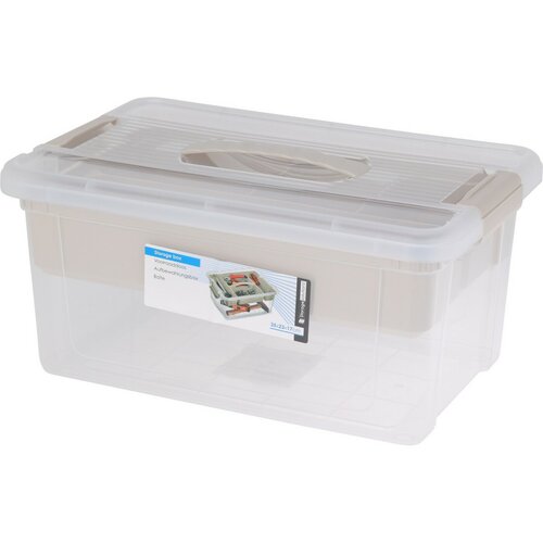 Cutie de depozitare Storage Solutions dinplastic cu inserție 9 l, 35 x 23 x 17 cm