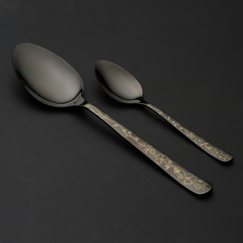 Sztućce Oslo 1 Balck metal czarny