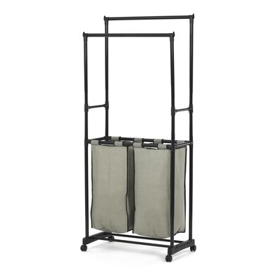 Stojan s úložným prostorem GD-176 BK, plast, černá