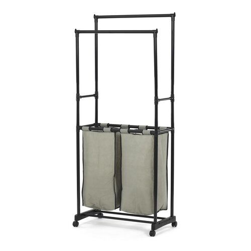 Ständer mit Stauraum GD-176 BK, Kunststoff, schwarz