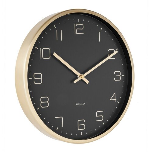 Karlsson 5720BK dizajnové nástenné hodiny, pr. 30 cm