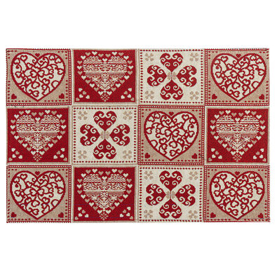 Božična prtina Srce, 32 x 48 cm