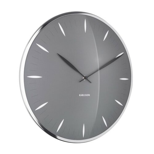 Karlsson 5761GY designové nástěnné hodiny, pr. 40 cm