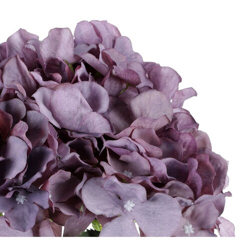 Pugét hortenzií fialová, 5 květů, 20 x 43 cm