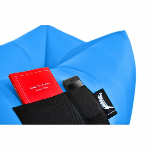 Dmuchany worek do siedzenia BANANA BAG, niebieski