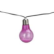 ProGarden Solárna reťaz Žiarovky farebná, 2 m, 10 x 5 LED