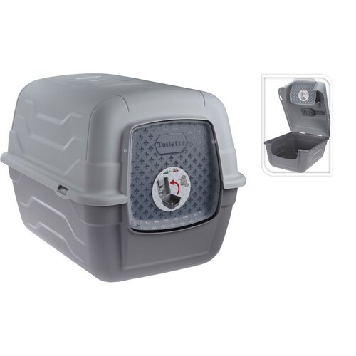 Toaleta pre mačky Pets, 52 x 40 x 40 cm, s lopatkou