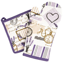 Mănușă de bucătărie și suport oală Provence, set 2 buc. Mănușă de bucătărie și suport oală Provence, set 2 buc.