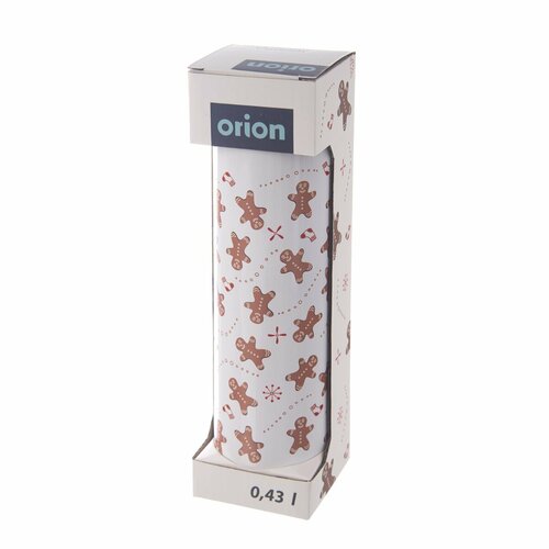 Orion Edelstahl-Thermosflasche Lebkuchen, 0,4 l