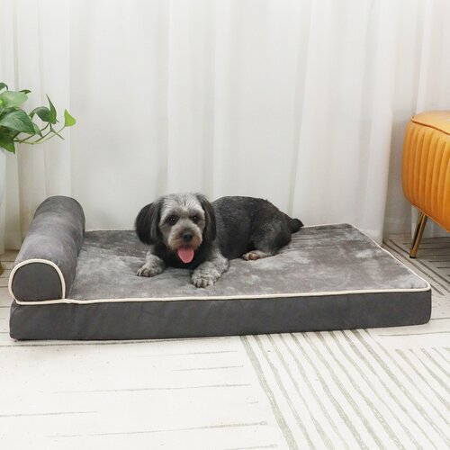 4Home Hundebett mit Memory-Schaum Exclusive L, 75 x 50 x 14 cm