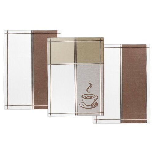 Bellatex Kuchynská utierka Espresso, 50 x 70 cm, set 3 ks