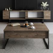 Televizní stolek Luxe Walnut and Black