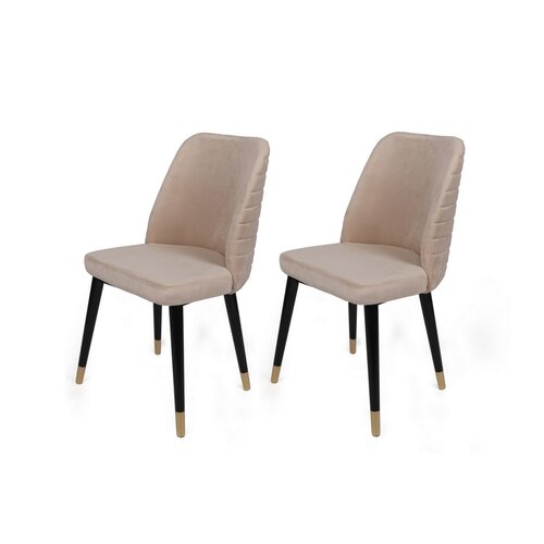 Hugo Cream and Black étkezőszék szett, 2 db