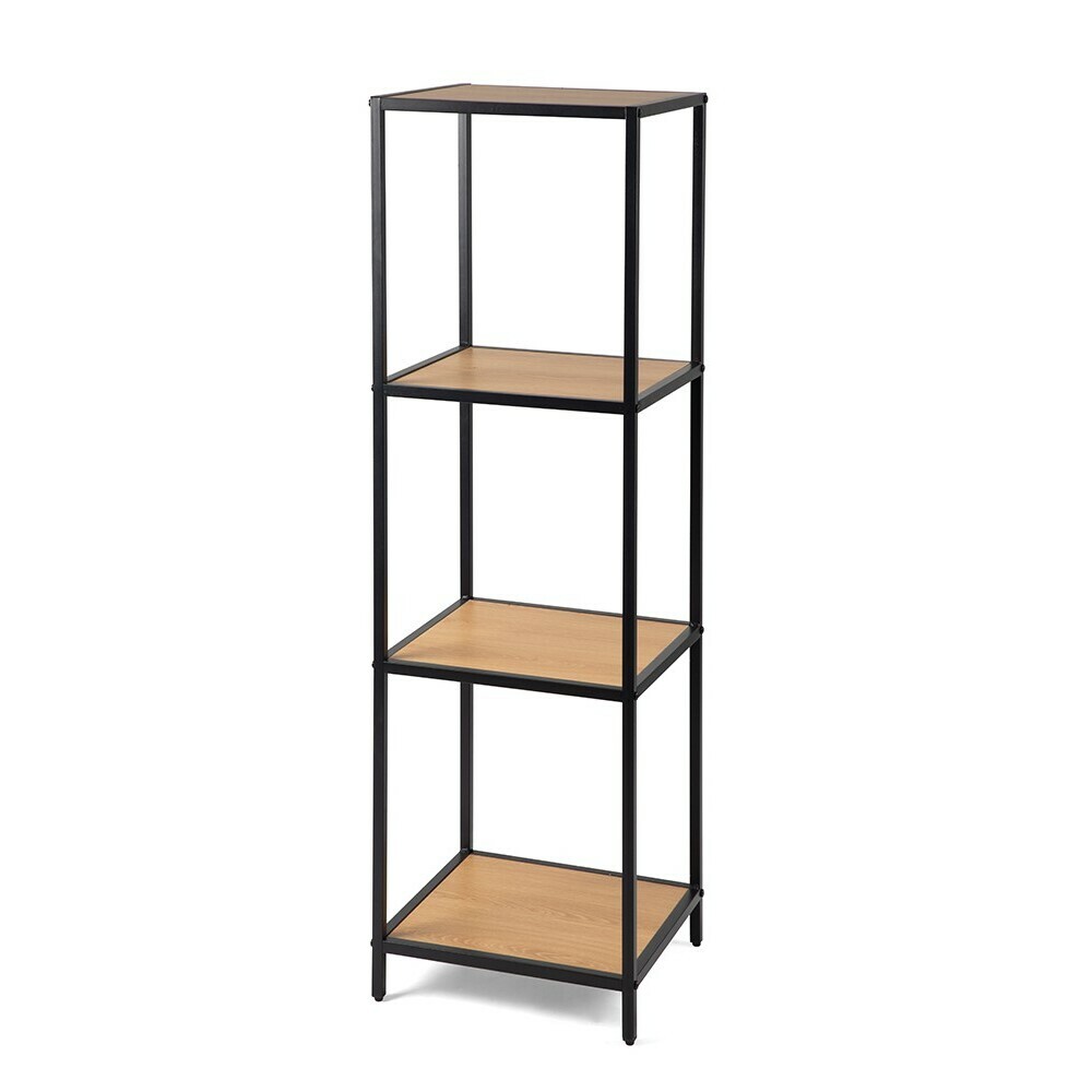 Kovový regál LOFTY Tower 4, 120 x 35 cm