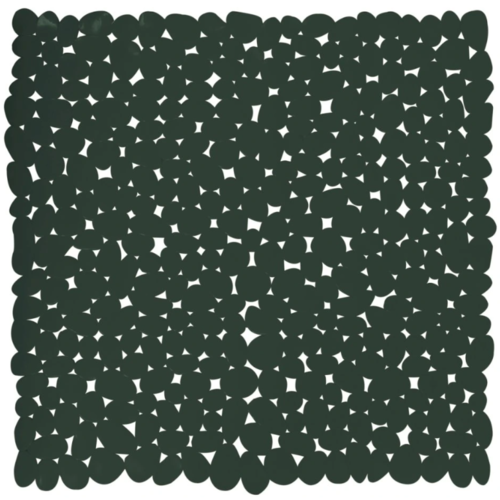 Spirella Protiskluzová podložka do sprchy GALETS, tmavě zelená, 53 x 53 cm