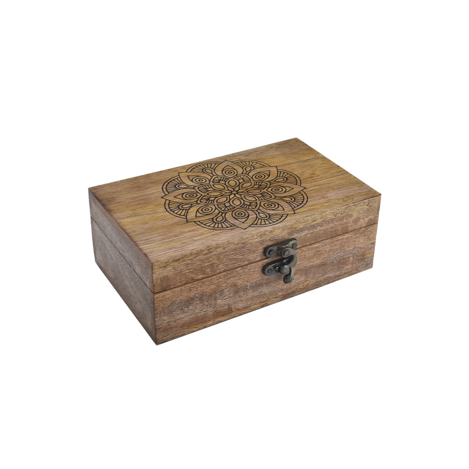 InDecor mangófa doboz Mandala, 19 x 11 x 6,5 cm, S