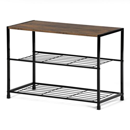 Botník cu 2 rafturi, lemn vechi