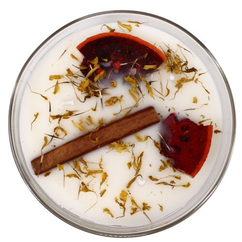 Organikus háromágú gyertya Goji Moro Orange 200 güvegben