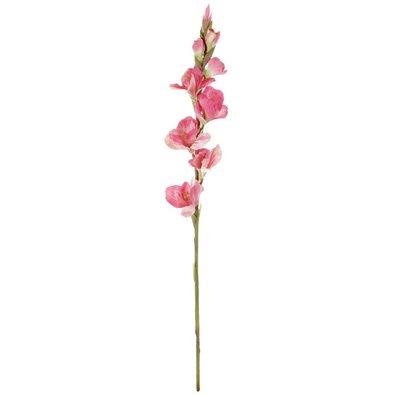 Umetna roža Gladiola roza, 10 x 85 x 10 cm