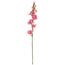 Floare artificială Gladiola roz, 10 x 85 x 10 cm