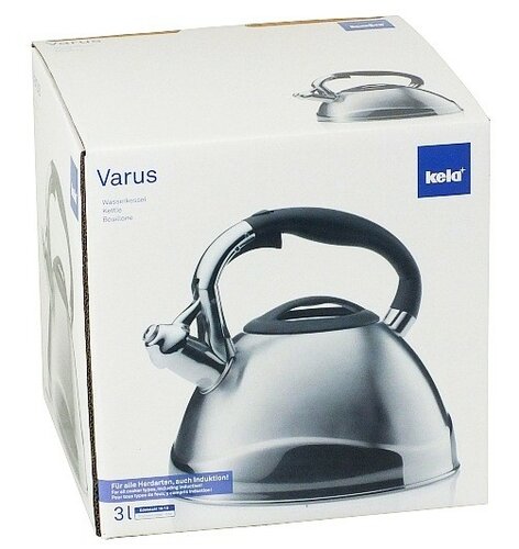 Kela Whistling-Wasserkessel VARUS 3 l, silber