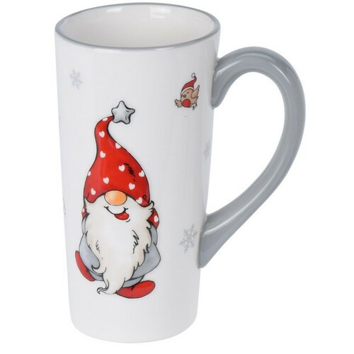 Cană ceramică Spiriduși, 650 ml, gri