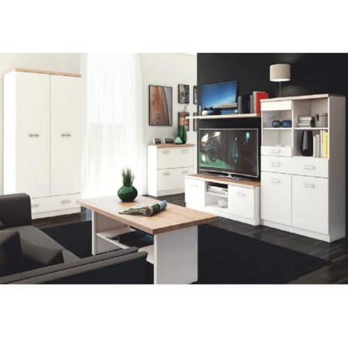 TV stolík TOPTY 2D typ 15, biely