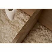 Măsuță de cafea Aeris Sapphire Oak cu sticlăfumurie