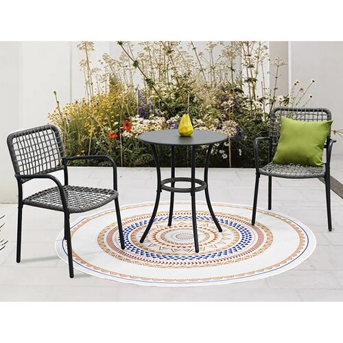 Autronic Kerti garnitúra 1+2, fém, polirattan,szürke , AZ-L1103 GREY