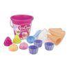 Set pentru nisip Înghețată și cupcake, roz