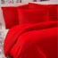 Saténové povlečení Luxury Collection červená, 220 x 200 cm, 2 ks 70 x 90 cm