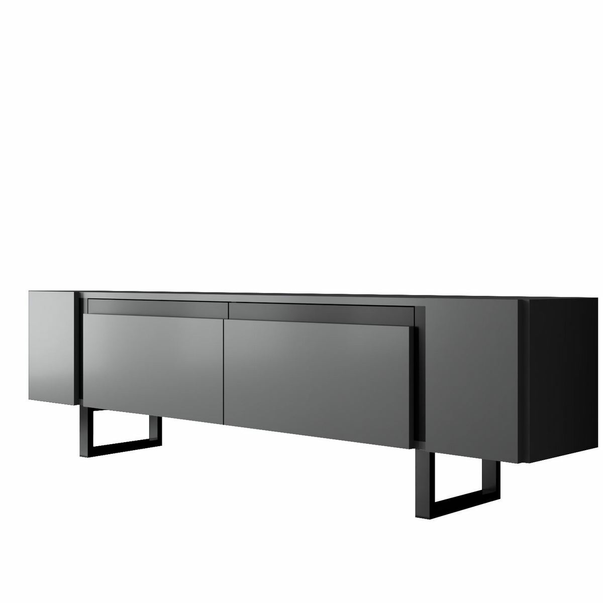 Televízny stolík Yildiz Anthracite and Black