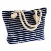 Nautical cipzáros textil táska, kék